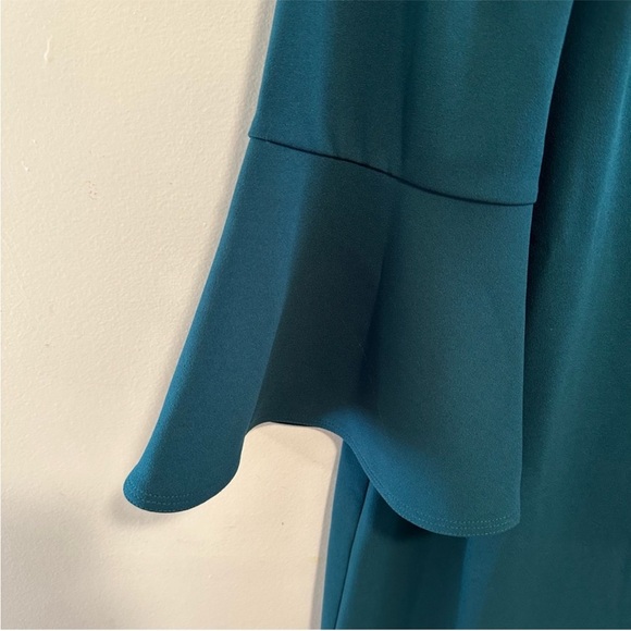 Jessica Howard Peplum Belle Sleeves Cocktail Work Wear Dress - Picture 7 of 8